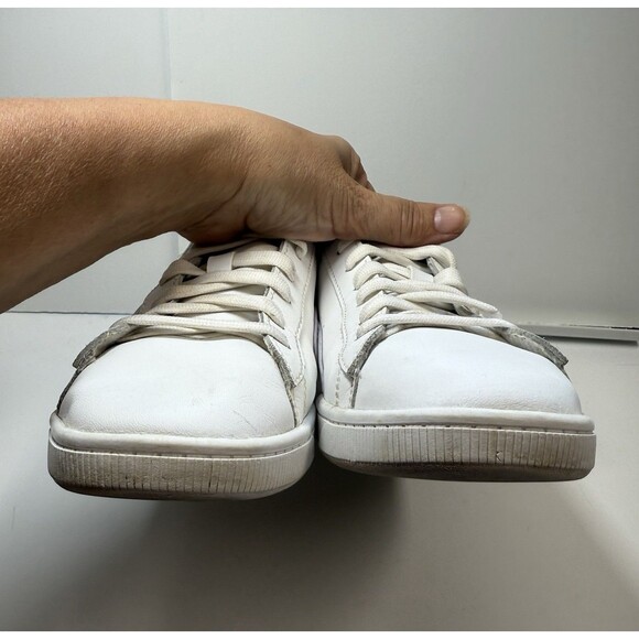 Puma Women’s Vikky 2 Sneaker In White W/Purple Pink Yellow Stripes Sz 8.5 - Picture 5 of 9